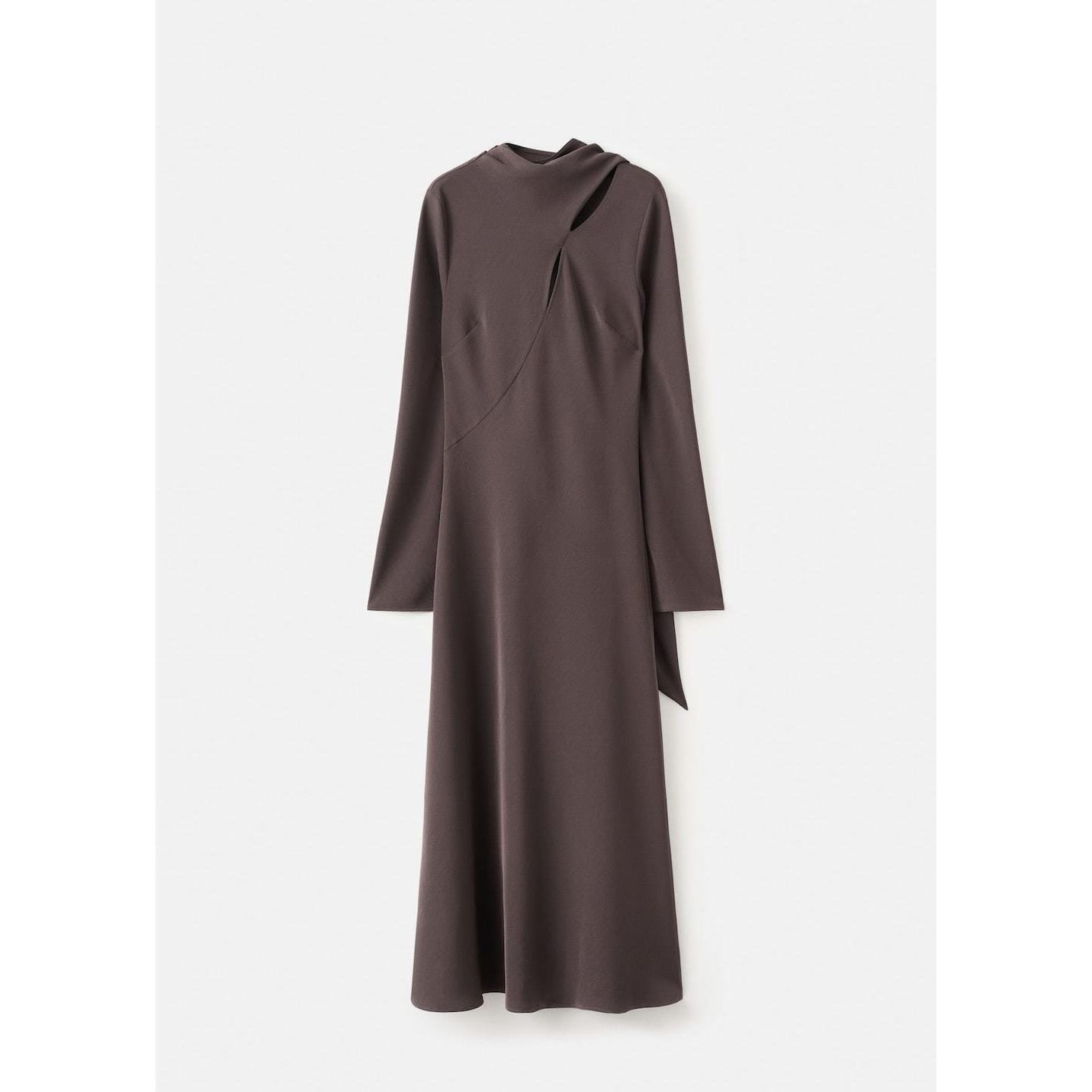 A-Line Foulard Dress